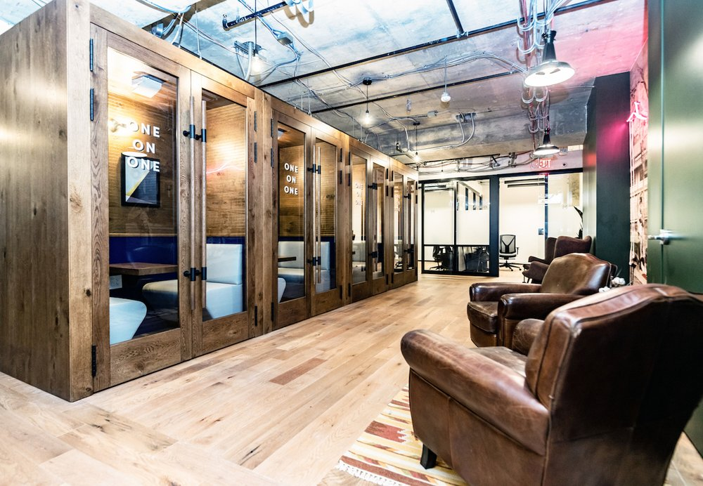 Private one-on-one therapy rooms at One Franklin Square